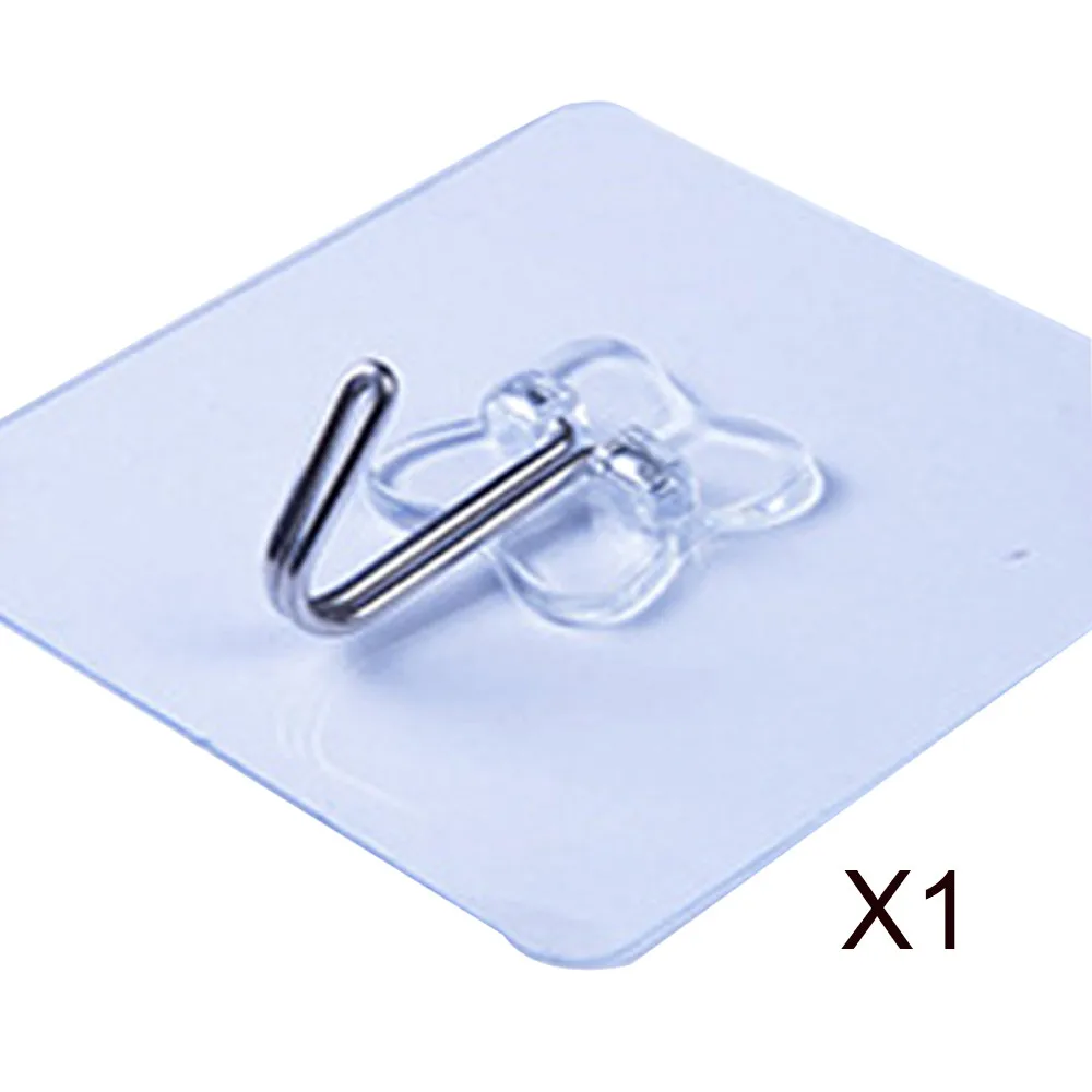

Strong Transparent Self Adhesive Door Wall Hangers Suction Cup Sucker Wall Hooks Hanger For Kitchen Bathroom Accessories 0.689