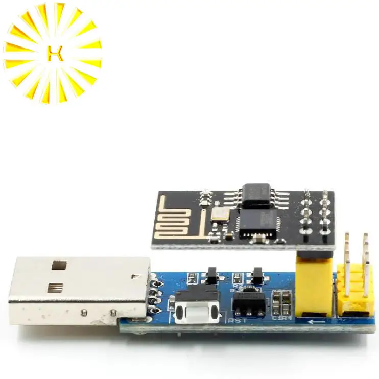 

ESP8266 ESP-01/ESP-01S WIFI Module Adapter Download Debug Link DIY Kit for Arduino IDE USB with ESP8266 ESP-01s Connector