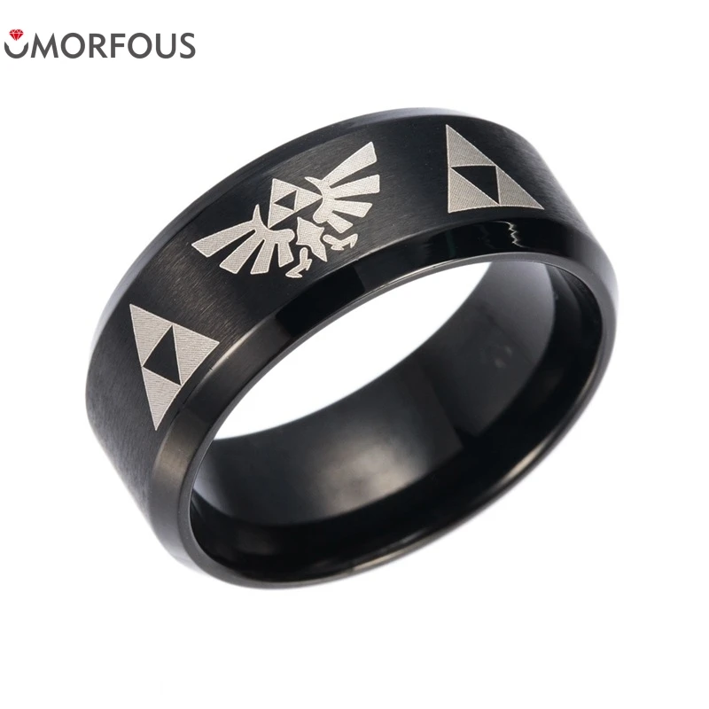#6-12 Cartoon Anime The Legend of Zelda Cosplay Action Figure Titanium Steel Ring