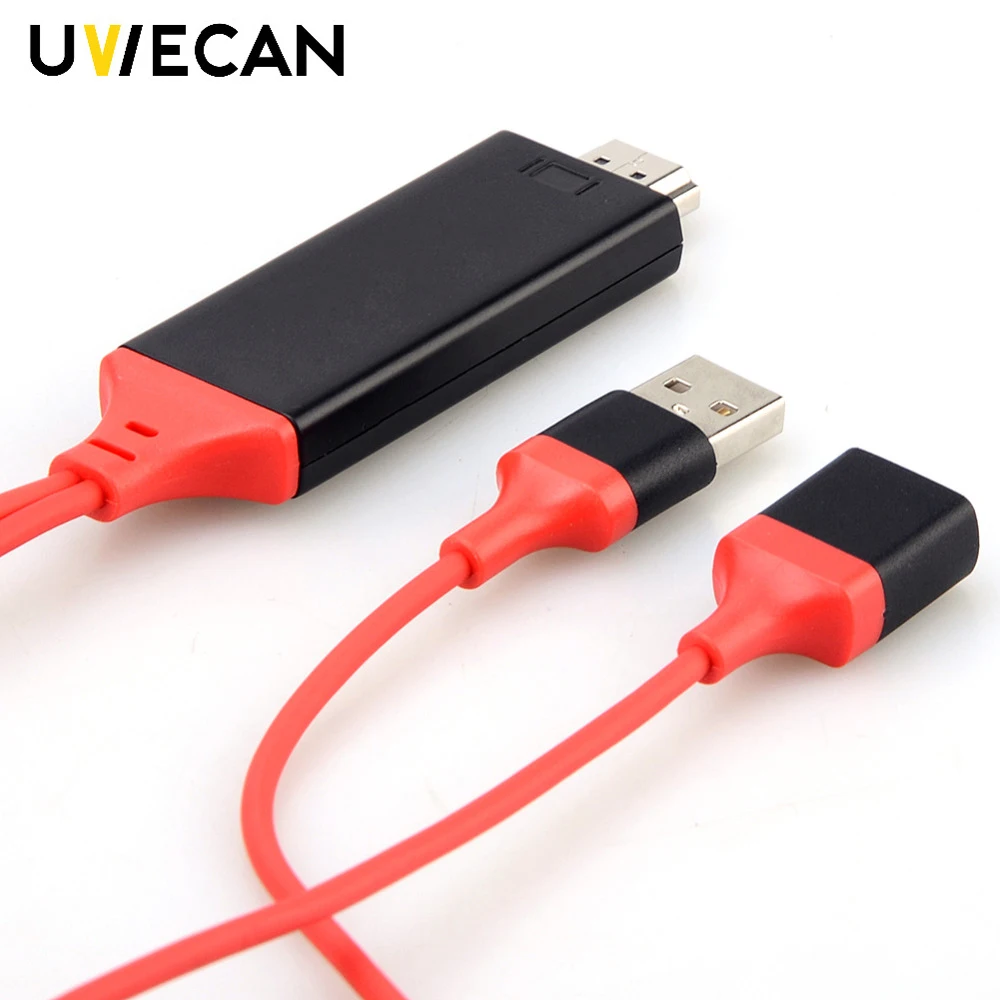 10X 1080P HDMI кабель HDTV адаптер папа к USB 2 0 Мужской и Женский HD видео конвертер для iPhone