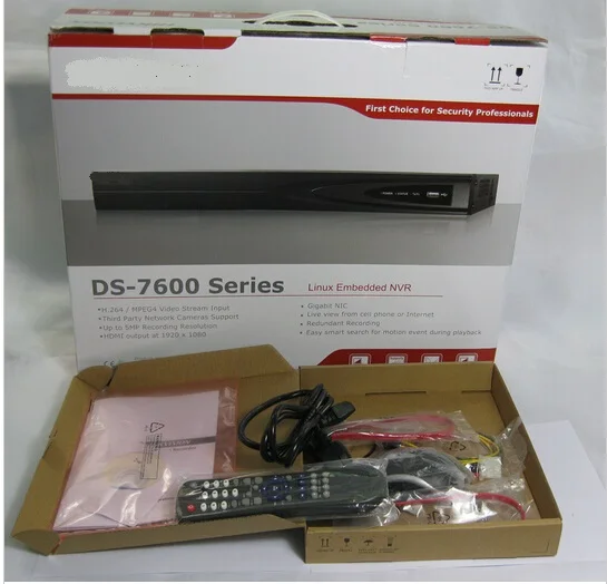 Hikvision оригинальная зарубежная версия DS-7604NI-K1/4 P DS-7608NI-E2/8 P DS-7616NI-E2/8 P 4ch 8ch 16ch 1080P HDMI/VGA выход NVR