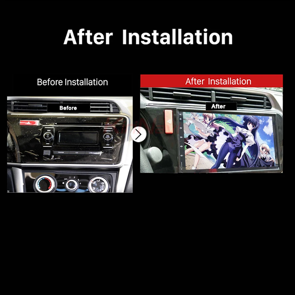 Clearance KiriNavi Octa Core Android 7.1 Car DVD Player For Honda City Navigation System Multimedia Radio Stereo Audio Player 2 din RDS BT 1