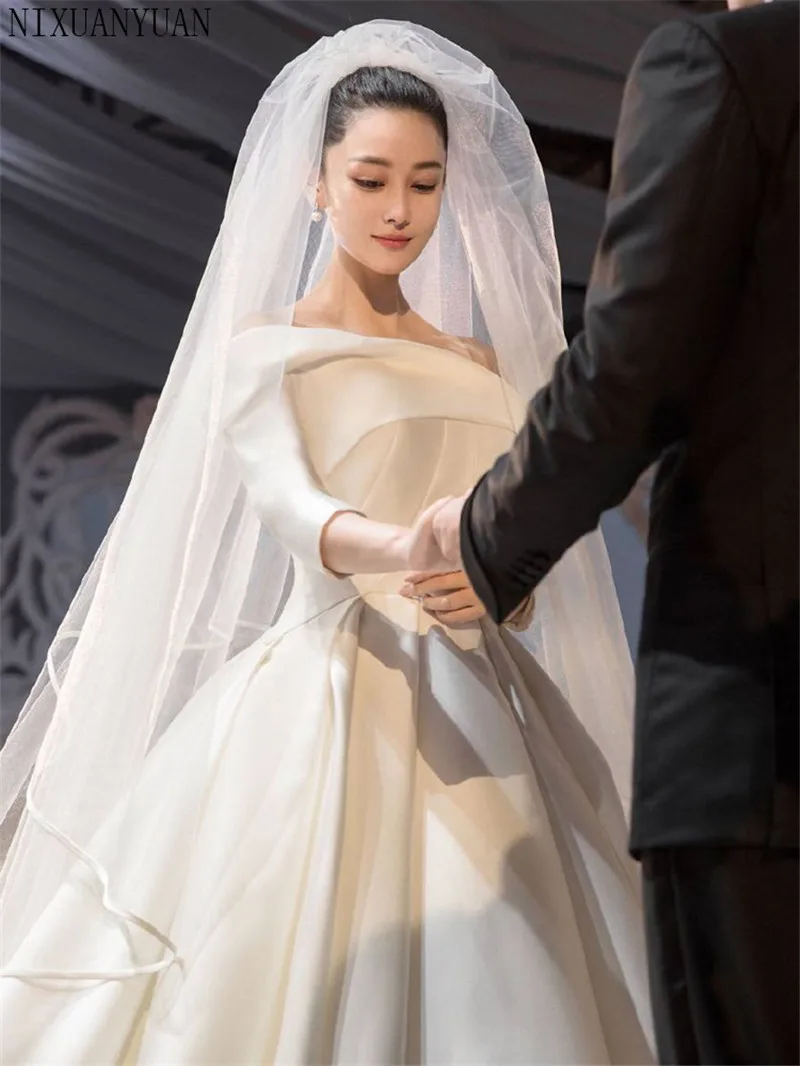 Женское свадебное платье, вуаль, два слоя, тюль, лента, край, свадебные аксессуары для вуалей
