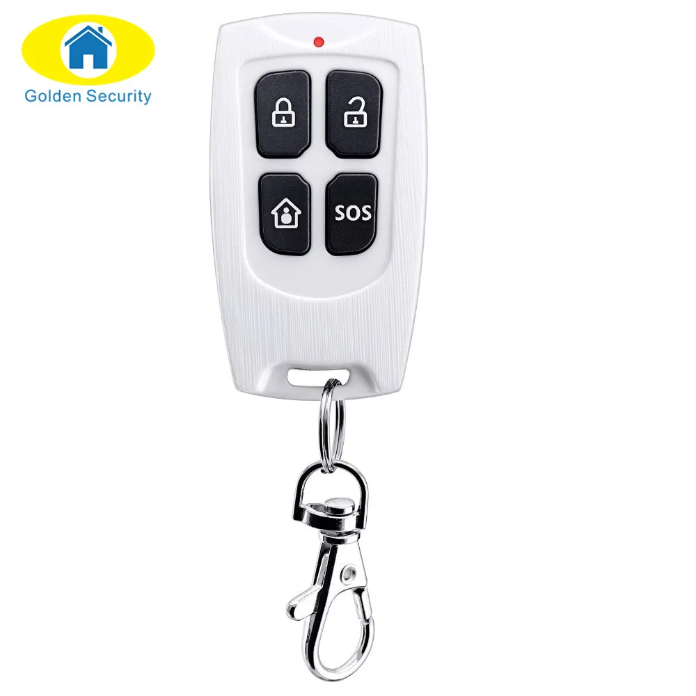 Golden Security White Wireless keychain Remote Control Key Telecontrol