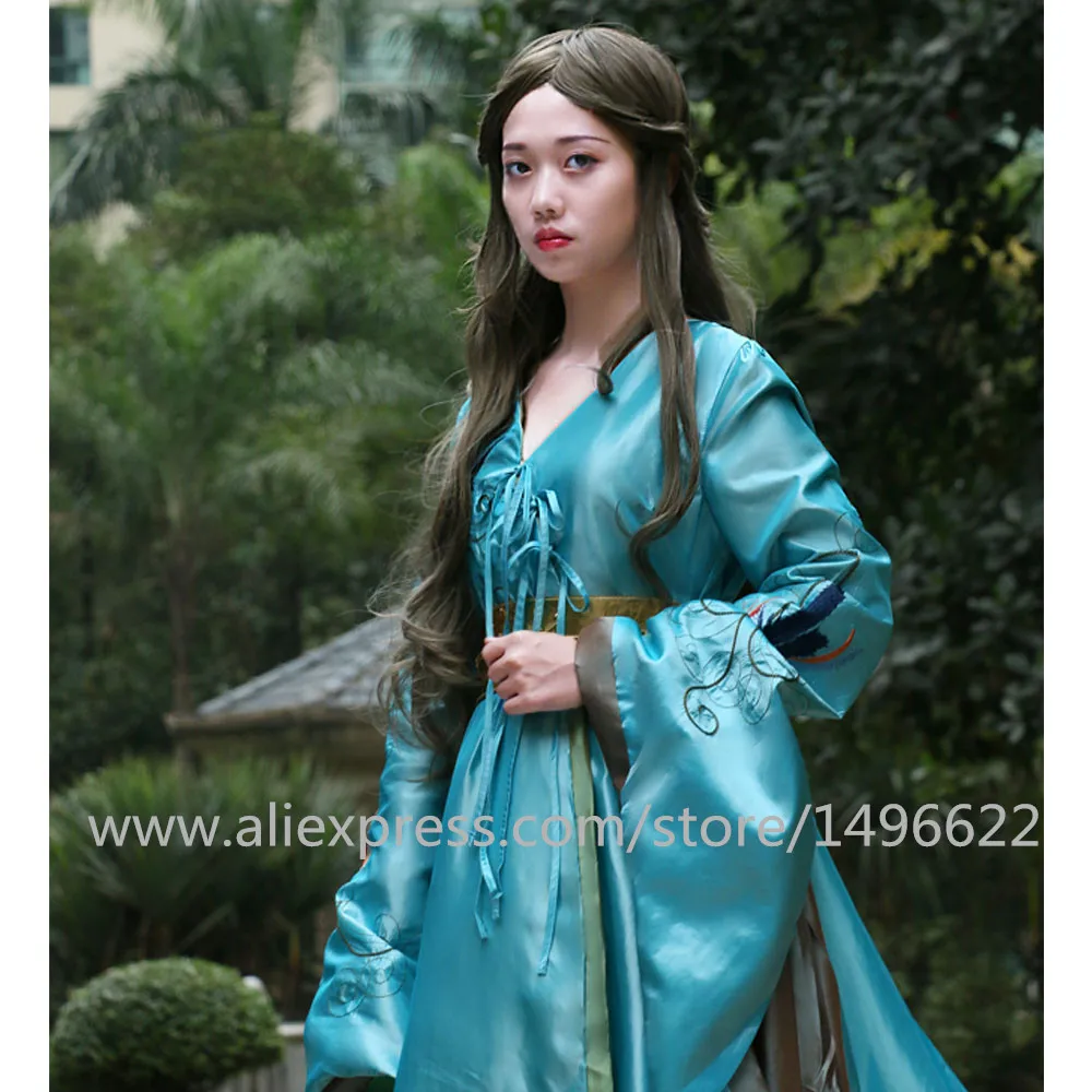 Custom Made Game of Thrones Queen Cersei Lannister Green Exclusive Dress Costume Adult Women Dance Party Cosplay Costume (6)