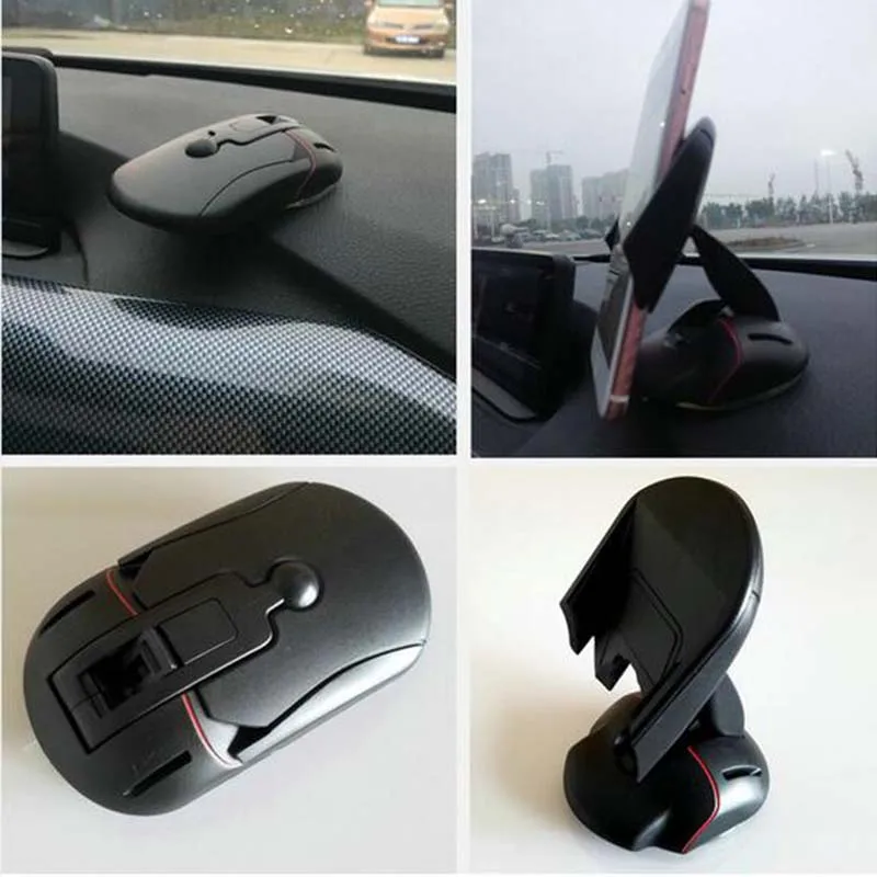 Free shipping Deformable Car Phone Holder Mouse style Car Accessories