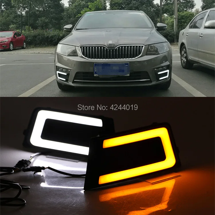 Day Light Fog Lights Fog Lamps LED Driving Light DRL Daytime Running Lights Fits 2017 Skoda Octavia Day Light Fog Lights Fog Lamps LED Driving Light DRL Daytime Running Lights Fits 2017 Skoda Octavia