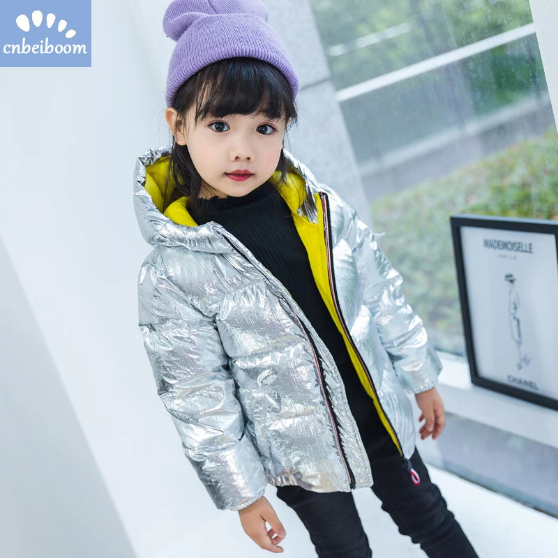 

Snow wear kids coat for boys girls cotton Jackets Hooded Thick Winter Kids Snowsuit Baby Infant Silver black red outwear clothes