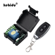 Kebidu interruttore telecomando senza fili di alta qualità DC 12V 1CH modulo ricevitore relè trasmettitore RF telecomandi 433 Mhz