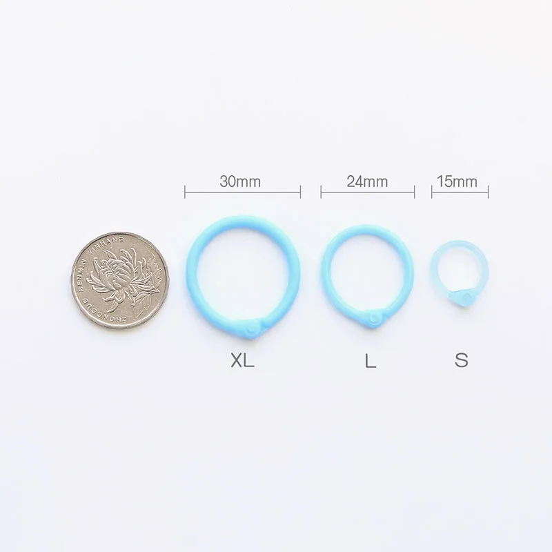 Colorful Plastic Circle Ring Multi-Function Creative Loose-Leaf Binder Ring For DIY Album Book Binder Hoops Office Binding Rings