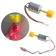 DC Micro Motor Small LED lights Vertical Axis Wind Turbine Generator Blades L057 New hot