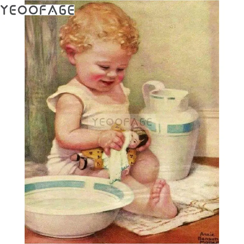 

5D Diy full Square drill diamond painting Cross stitch little girl Rhinestones diamond embroidery Mosaic sticker home decor gift