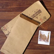 Винтаж конверты 5 шт. Канцелярские Подарочные карты хранения Конверты с рисунком цветов открытка фото письмо хранения Офис Школьные принадлежности