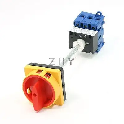 

AC600V 63A On/OFF 6 Screw Terminals Rotary Changeover Switch GLD11-63A