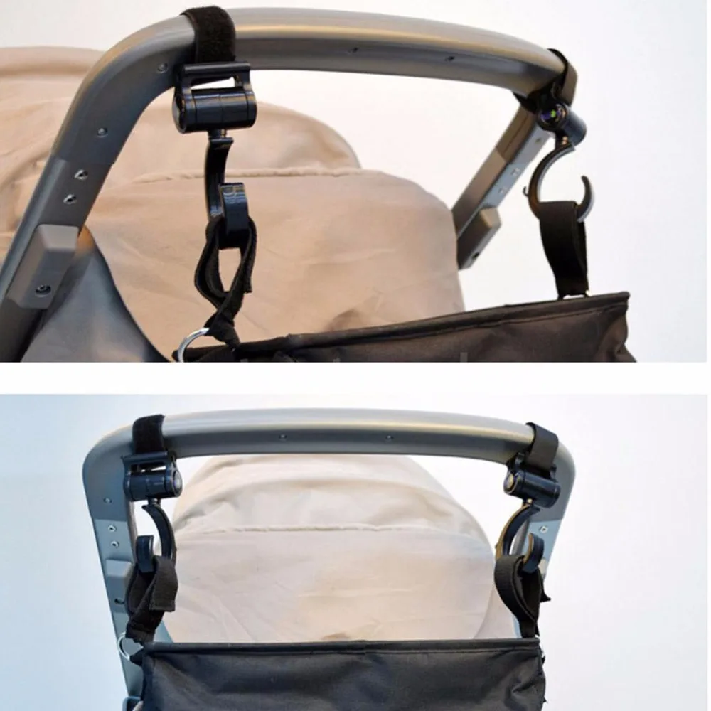 Поворот 360 детская коляска крюк для коляски высокого качества детская коляска s подвесная сумка для автомобильного кресла крючки зажима аксессуары 2 шт./компл
