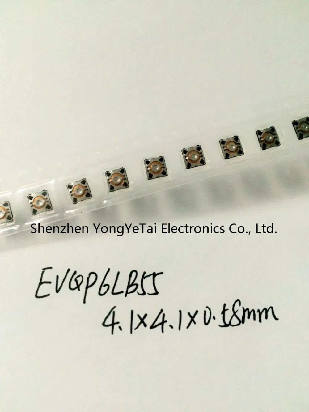 

YYT 10PCS EVQP6LB55 patch pressed sheet switch 4.1*4.1*0.58mm film Tact Switch