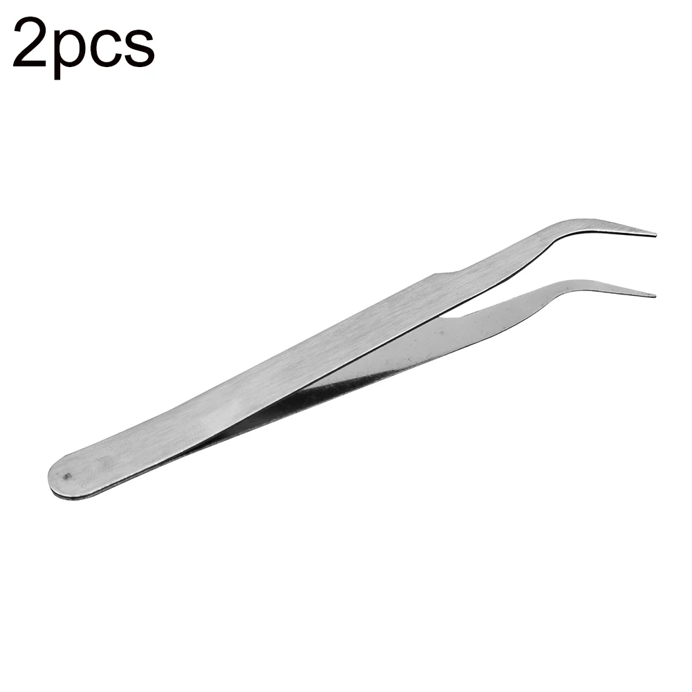 

2Pcs Stainlesss Steel Electronics Industrial Tweezers Diamond Painting Embroidery Tool Repair Hand Tools DIY Accessories tools