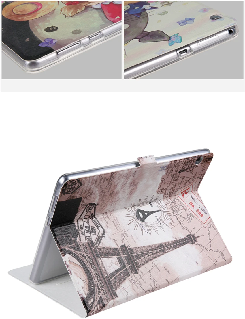 MediaPad T3 10,0 тонкий из искусственной кожи чехол 9,6 ''с принтом Защитная Подставка для huawei T3 10 AGS-L09 AGS-L03 планшетный ПК чехол s Fundas