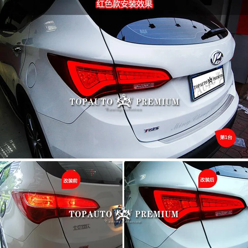 Hireno Tail Lamp for Hyundai Santa Fe 2013 2004 2015 LED Taillight Rear