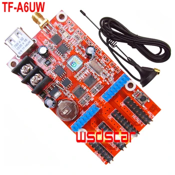 

TF-A6UW USB & WIFI Single & Dual color F3.75 F5.0 P10 LED controller card 768*32 384*64 384*32 192*64 pixel