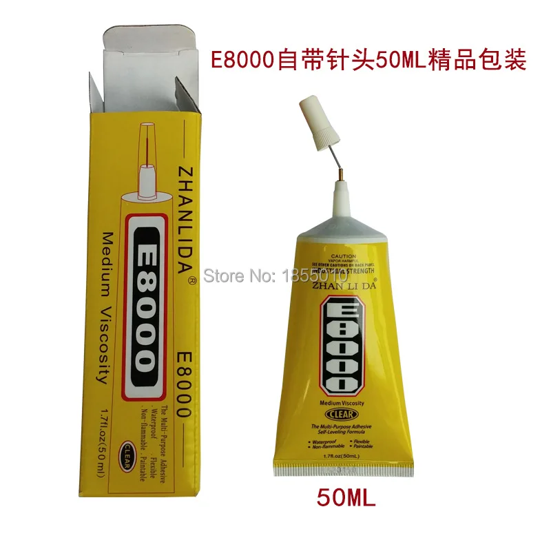 

High Quality E8000 Glue 50ml Multipurpose Adhesive Epoxy Resin Diy Jewelry Fix Touch Screen Glue