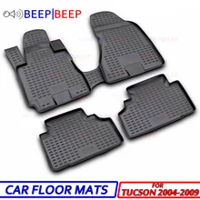 Для hyundai Tucson 2004-2009 автомобильные коврики защита ковров Авто Пол пылезащитный нескользящий Автомобиль Стайлинг украшение интерьера