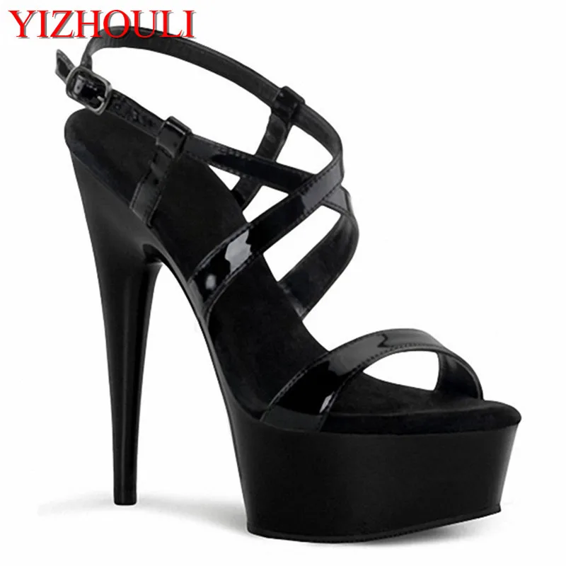 

high and thick bottom club DJ shoes in Europe and the appeal for women's shoes Non-slip anti-perspiration sandals 15 cm