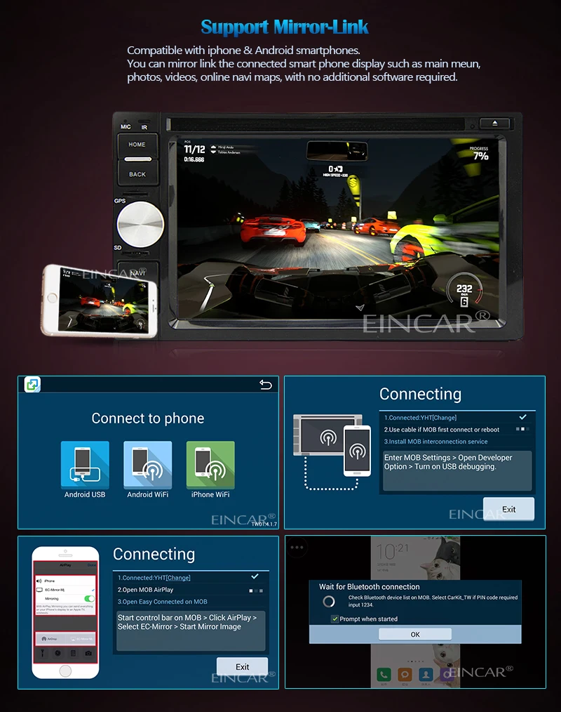 Excellent 2 Din Android 5.1 Lollipop Car DVD Player In Dash Navigation GPS headunit Touch Screen Car Stereo Radio Receiver WiFi Bluetooth 4 Excellent 2 Din Android 5.1 Lollipop Car DVD Player In Dash Navigation GPS headunit Touch Screen Car Stereo Radio Receiver WiFi Bluetooth 4