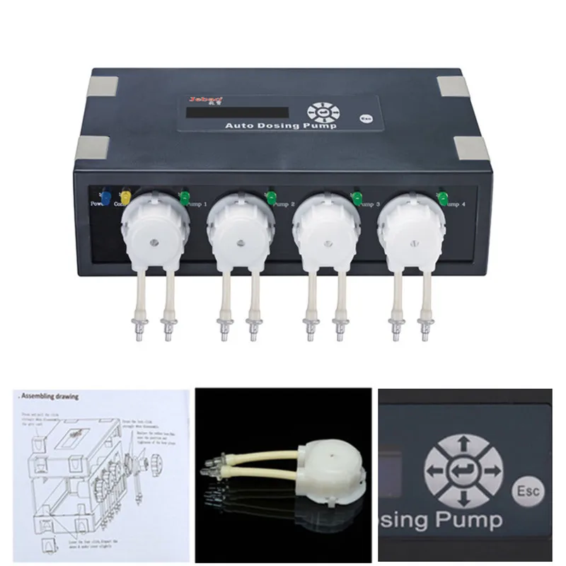 

Jebao DP-2 DP-3 DP-4 Saltwater Fish Tank Automatic Dosing Pump Aqurium Doser Pump for Marine Seawater Reef Coral Fish Tank
