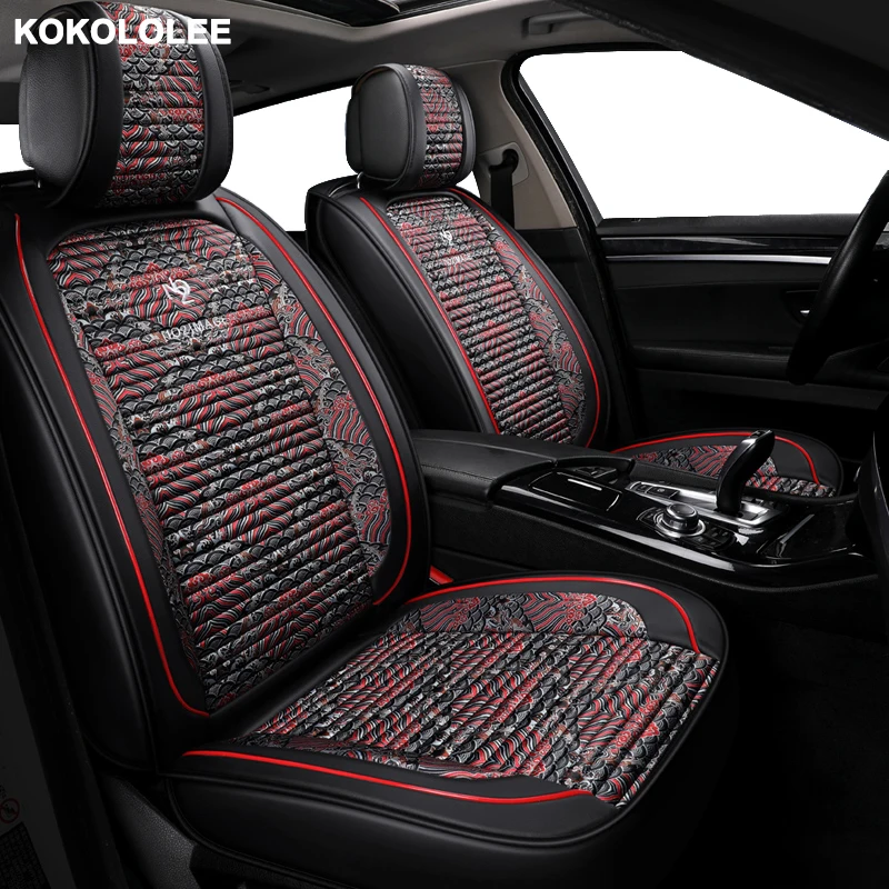 [kokololee] car seat covers for lada kalina renault skoda rapid bmw e36 toyota corolla rx 570 mercedes w203 car seats protector