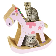 Pet Cat Scratching Pad Post Scratch Board Trojan Horse Cat Litter House Furniture Climbing Scratcher Tree Mat Scratch Shelf Toys