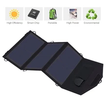 ALLPOWERS Outdoor Portable 5V 21W Foldable Waterproof Camping Solar Panel Charger USB Mobile Power Bank for Phone Battery