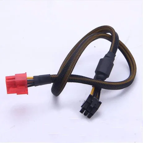 PCI E PCIe Graphics card 6pin power cable made of 18AWG wire with Nylon