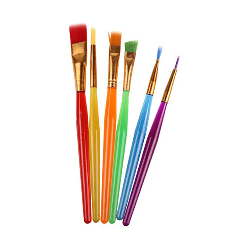 

6 Pcs Painting Brush For Children Pens Art Supplies watercolor brush Acrylic acid oil brush Art Paint Brushes Supplies
