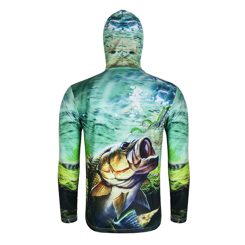 MNILOID быстросохнущая рыболовная одежда с длинным рукавом M L XL XXL XXXL капюшоном