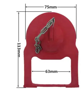 

Hand pressing type Toilet Rubber Cover Stop or Flush Valves with Chain