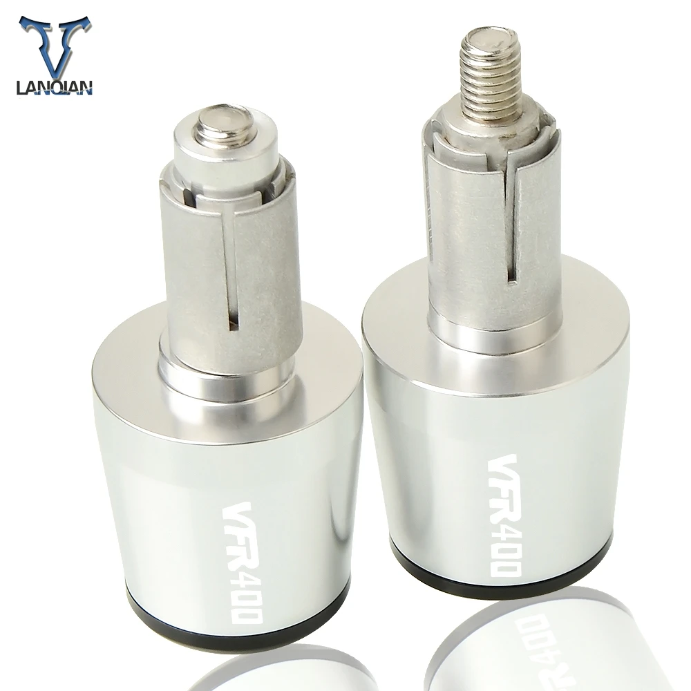 Motorcycle Accessories Handle Bar End Grips Cap Caps Plug Slider For Honda VFR 400 VFR400 1989 1990 1991 1992