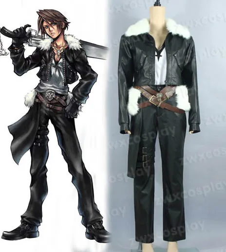 

Free Shipping Custom-made Cosplay Anime Costume Final Fantasy VIII 8 Squall Cosplay Costume
