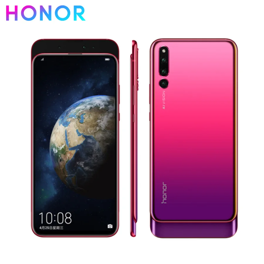 Honor Magic 2 4G LTE мобильный телефон 6,3" 6 ГБ/8 ГБ ram 128RB/256 ГБ rom Kirin 980 Octa Six камера Android Dual SIM телефон