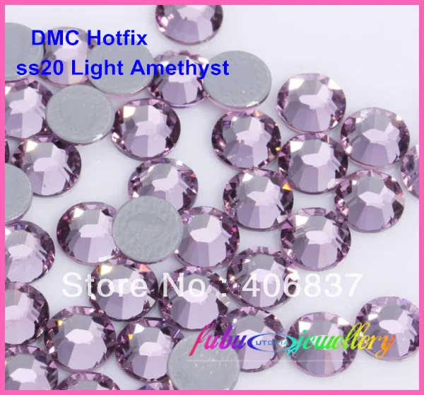 

Free Shipping! 1440pcs/Lot, ss20 (4.8-5.0mm) High Quality DMC Light Amethyst On Rhinestones / Hot fix Rhinestones