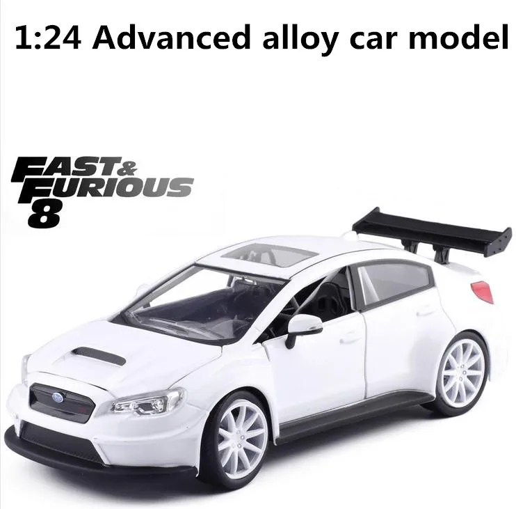 

JADA high simulation Subaru WRX,1:24 Advanced alloy car model,metal diecast,toy vehicle,4 open the door, free shipping