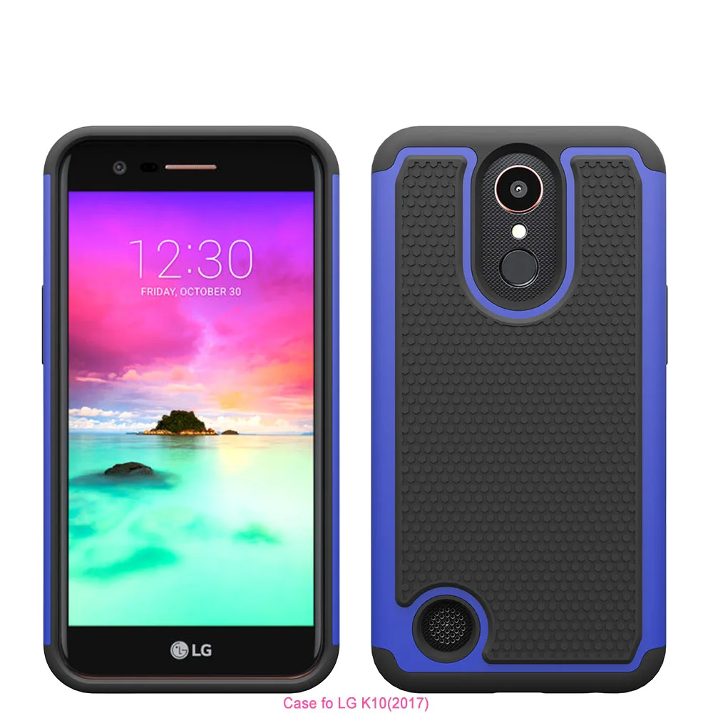 

Dual Layer Heavy Duty Hybrid Armor Case Shockproof Anti Slip Cover For LG K20 Plus/K10 2017/ LV5/K20 V/Harmony/Grace LTE L59BL @