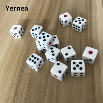 

10Pcs/Lot 16mm Dice Mahjong Points Dice Hexahedron Right Angle Dungeons And Dragons Game Rpg Dice Set Yernea