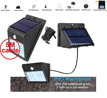 

30 leds solar light led lamp split panel waterproof outdoor garden yard garage patio lantern security deck fence decor emergency