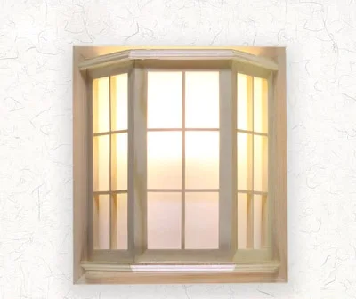 

Japanese Style Pine Camphor Wood PVC Crafts Wooden Window Frame LED AC 110/220V Aisle Wall Light Fixture luminarias para
