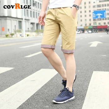 

Covrlge Men's Shorts 2019 summer solid casual shorts men cargo shorts plus size 4XL beach shorts M-4XL drop shipping MKD034