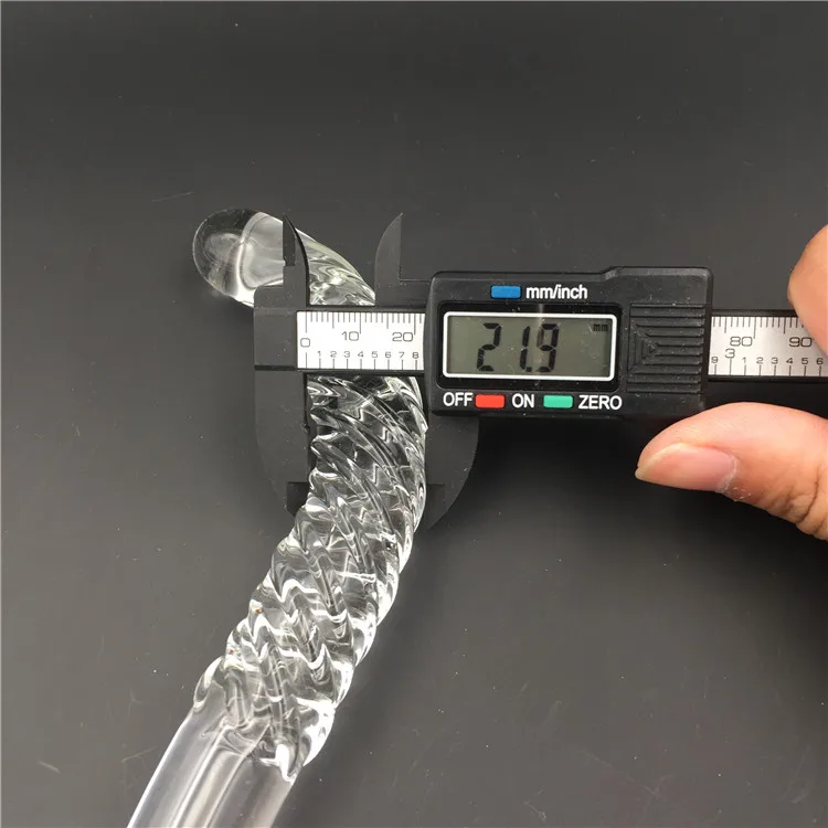 2 Pcs/Lot Vibrator And Real Photo pyrex glass crystal dildo penis Anal butt  beads Adult male products sex toys for women men