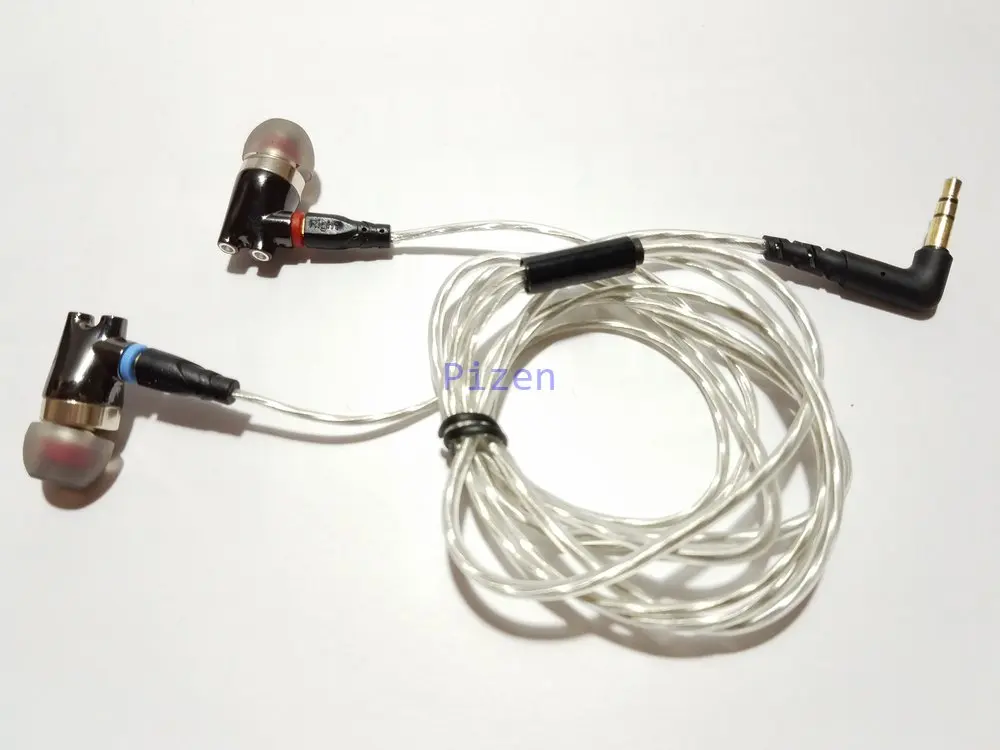 SENFER DT2 плюс сбалансированный арматурный Гибридный Динамический драйвер HIFI DJ монитор в ухо наушники MMCX кабель Заушник SE535 IE800 IE80 - Цвет: silver L