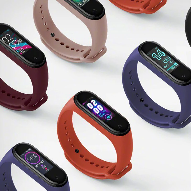 Фитнес браслет Xiaomi Mi Band 4 5 АТМ шагомер цветной AMOLED экран 0 95 дюйма Bluetooth