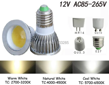 激安 超高輝度MR16/GU10/E27 Led Cobスポットダウンライト電球6ワット/9ワット/12ワット
